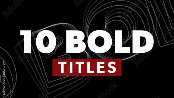 Obraz 10 Bold Motion Tytuły z wymianą mediów