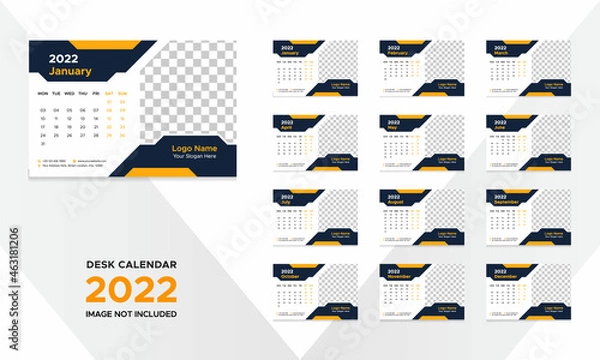 Obraz Creative Desk Calendar Design for 2022