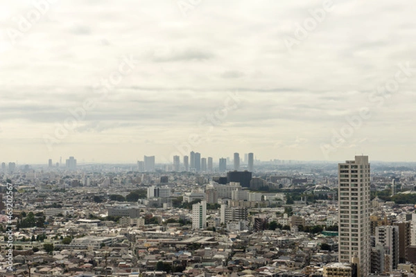 Obraz 都市の風景　東京世田谷からの眺望