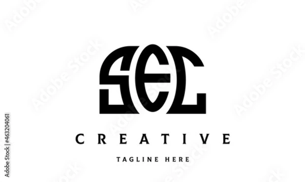 Obraz SEC creative three latter logo design	