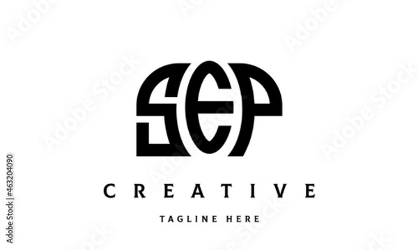 Obraz SEP creative three latter logo design	
