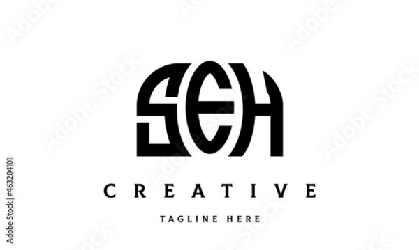 Obraz SEH creative three latter logo design	
