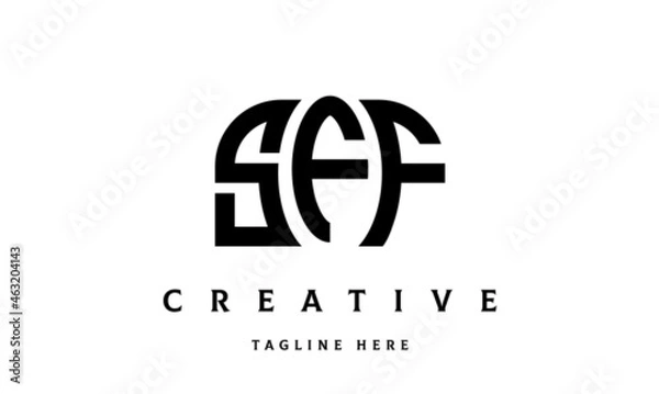 Obraz SFF creative three latter logo design	