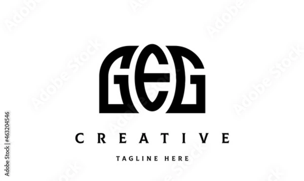 Obraz GEG creative three latter logo design	