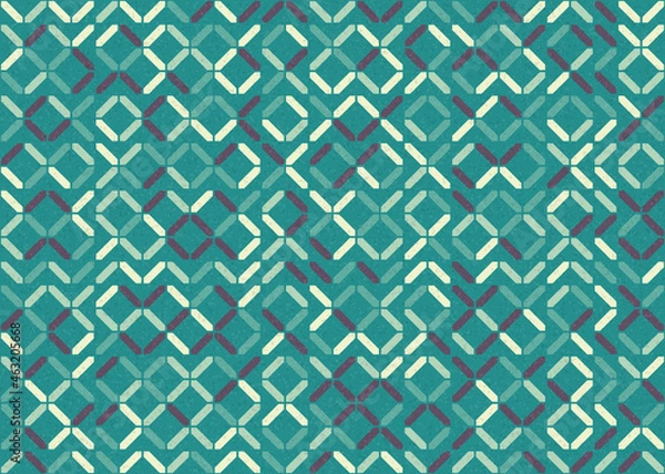 Fototapeta Abstract Geometric Pattern generative computational art illustration