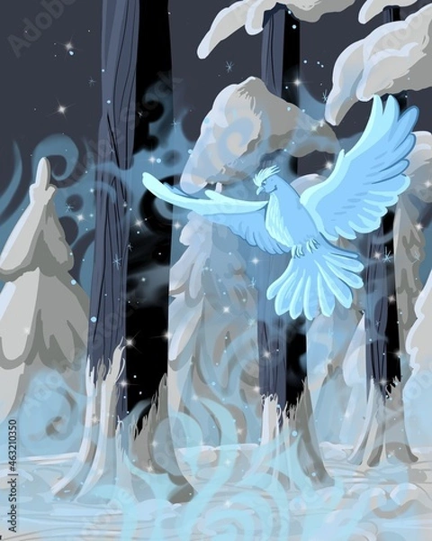 Fototapeta Bird and forest