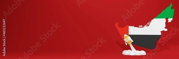 Fototapeta Bitcoin Cash cryptocurrency rising chart in United Arab Emirates for website content