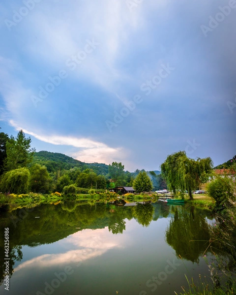 Fototapeta lake and sky