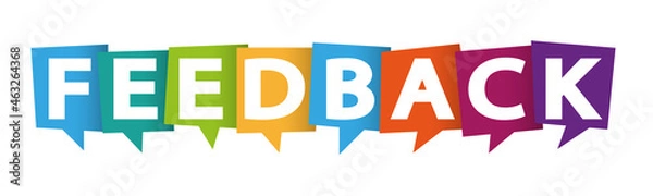 Obraz Feedback banner or icon for service customer survey satisfaction