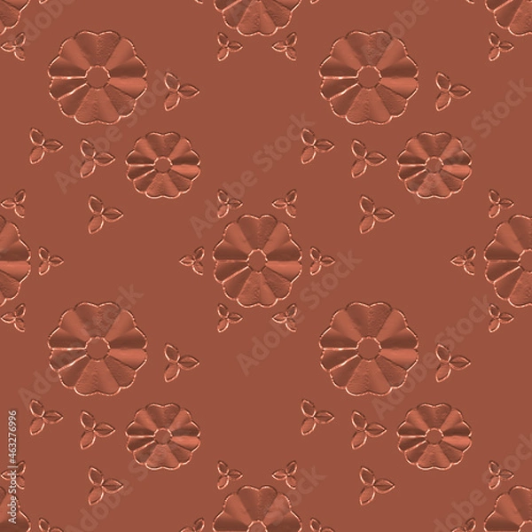 Fototapeta pattern ruote seta raso marrone caldo