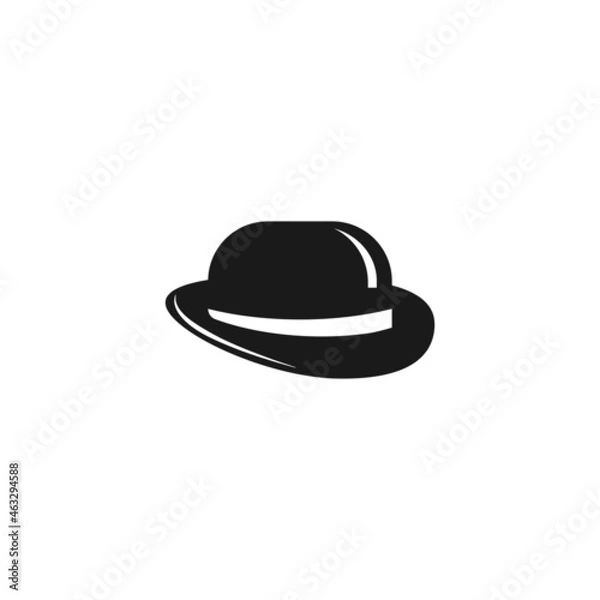 Obraz bowler hat icon isolated on white background. Gentleman retro symbol.