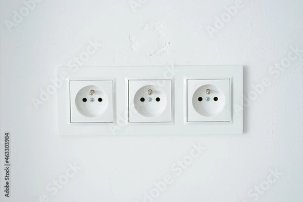 Obraz electrical sockets in the apartment