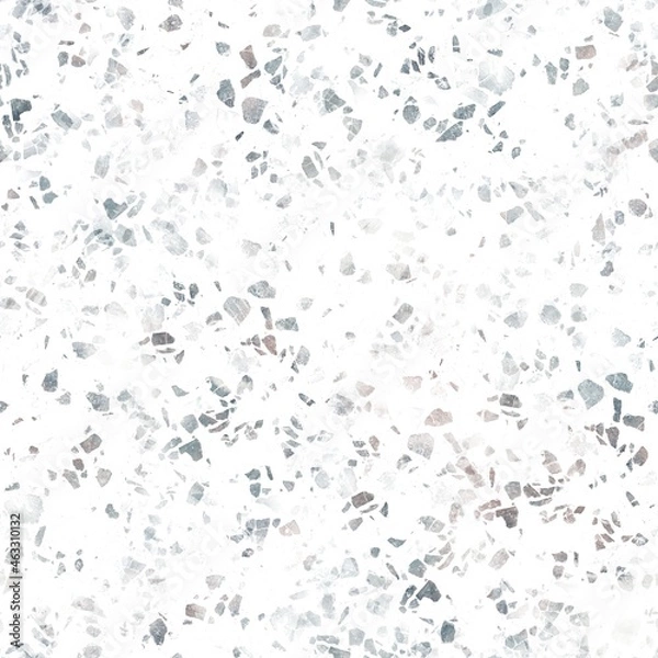 Fototapeta Seamless neutral and white grungy classic abstract surface pattern design for print. High quality illustration. Monochrome earth colored design with white pattern design overlay. Repeat graphic swatch
