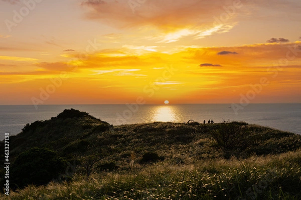Obraz 南伊豆の夕日に包まれて