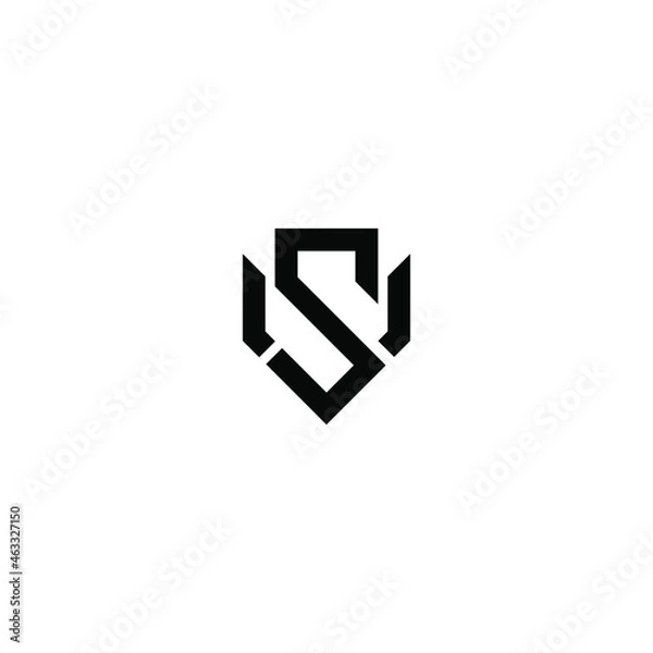 Obraz sv latter vector logo abstrack