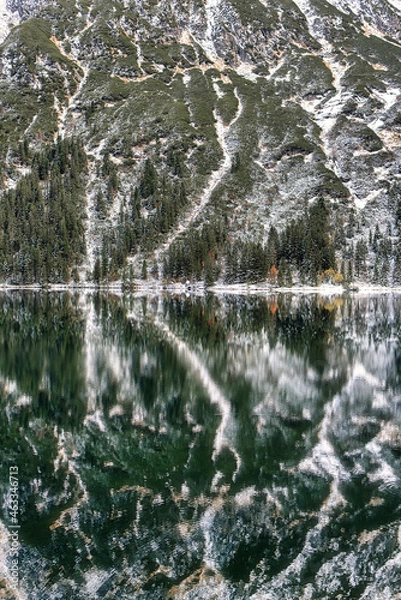 Obraz górskie lustro