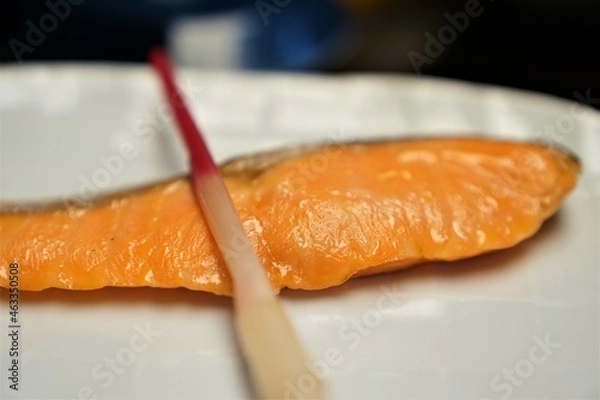 Obraz つやつやの焼き鮭