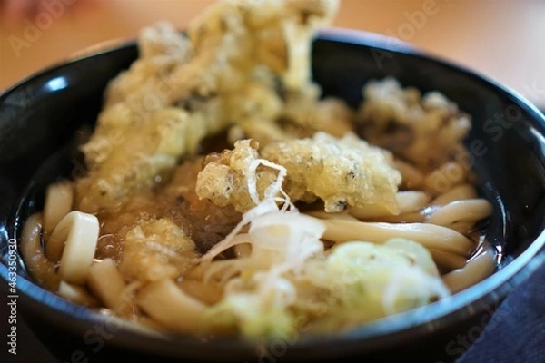 Obraz 秩父の舞茸天ぷらうどん