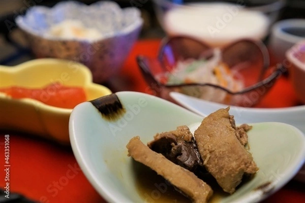 Obraz 旅館の豪華な小鉢たち