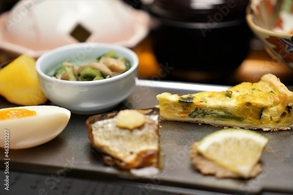 Obraz 旅館の豪華な食事