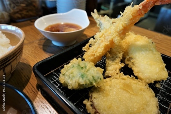 Obraz 魚河岸天ぷら定食