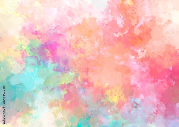 Obraz ピンク色と紫色の水彩テクスチャ背景
