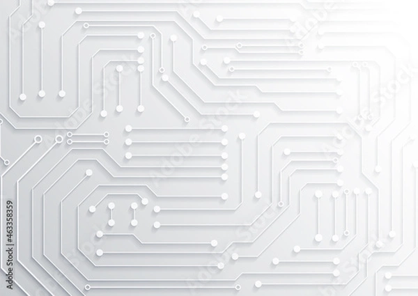 Obraz Circuit technology background with hi-tech digital