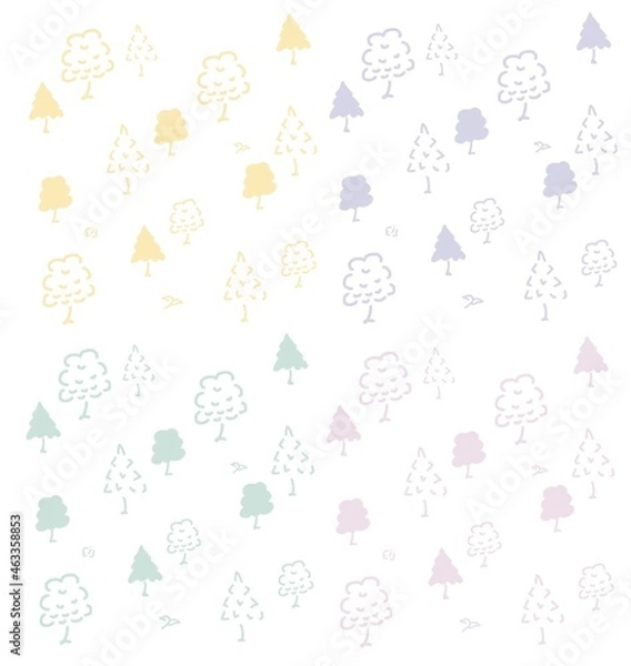 Fototapeta かわいい壁紙　パステルカラー