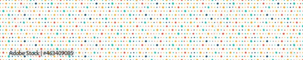 Obraz White seamless pattern with colorful dots