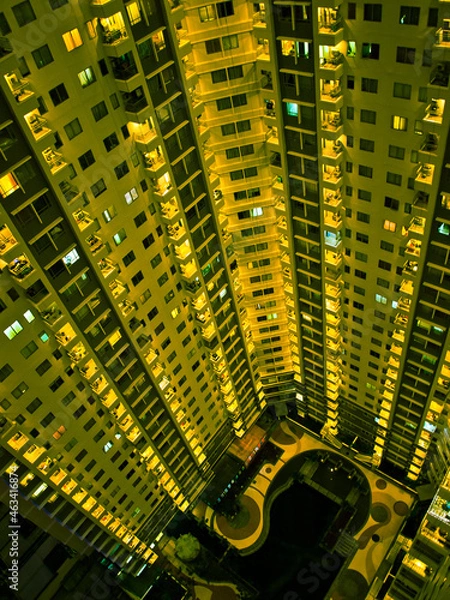 Obraz Jakarta abstract background with buildings