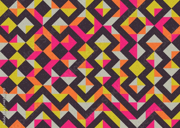 Fototapeta Abstract Geometric Pattern generative computational art illustration