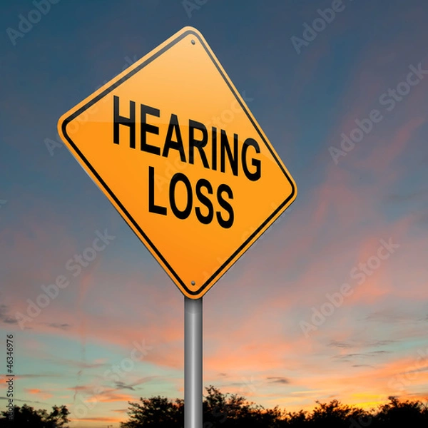 Obraz Hearing loss concept.