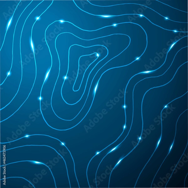 Obraz Topographic map background concept. Abstract landscape