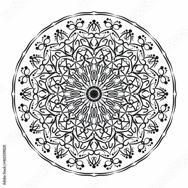 Fototapeta Vector round abstract circle. Mandala style