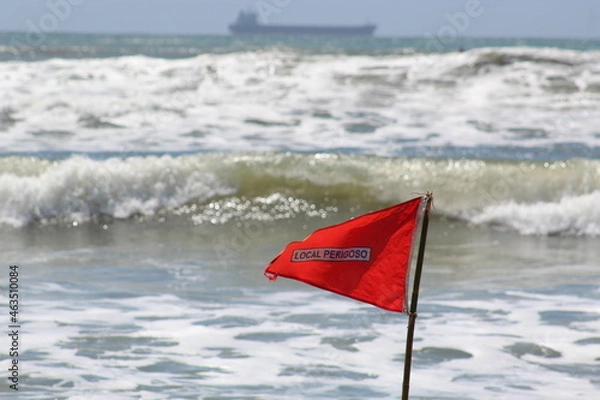 Obraz flag on the beach