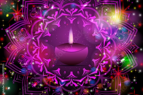 Obraz Happy Diwali sale poster. Happy Diwali textured. Happy Diwali vector illustration. Happy Diwali sale banner layout design. Happy Diwali background. Happy Diwali light. Happy Diwali sale post