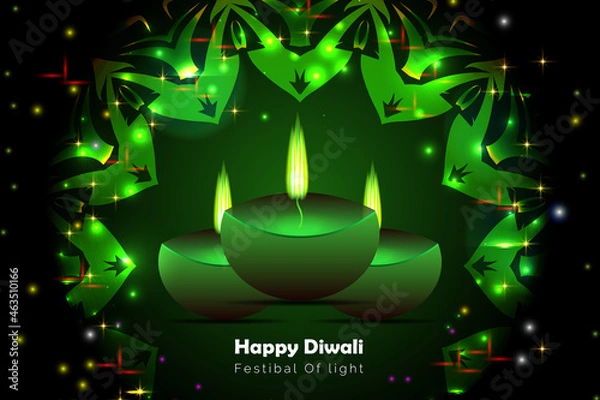 Obraz Happy Diwali sale poster. Happy Diwali textured. Happy Diwali vector illustration. Happy Diwali sale banner layout design. Happy Diwali background. Happy Diwali light. Happy Diwali sale post