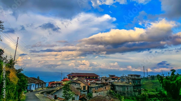 Obraz landscape with clouds