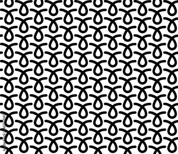 Obraz Abstract seamless pattern, minimal geometric background, repeating geometric pattern, graphic modern pattern, black and white pattern background