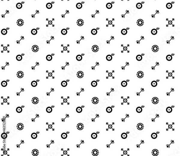 Fototapeta Abstract seamless pattern, minimal geometric background, repeating geometric pattern, graphic modern pattern, black and white pattern background
