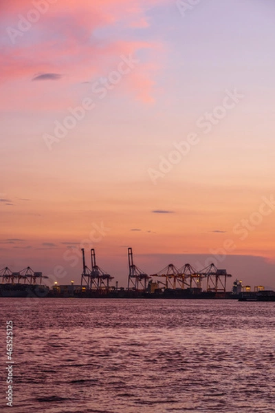 Fototapeta 大阪港_夕景 夏