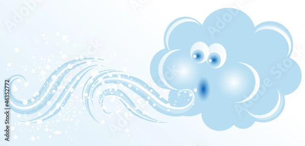 Fototapeta Blowing cloud