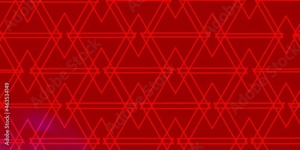 Fototapeta Light Red vector template with crystals, triangles.