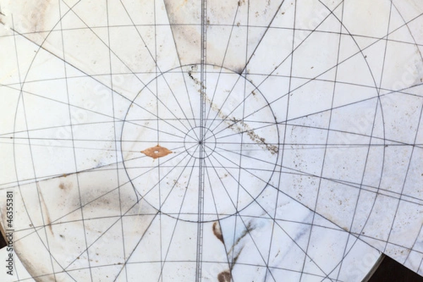 Fototapeta Astronomical instrument at Jantar Mantar observatory