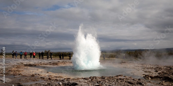 Obraz Islanda, geysir, gayser