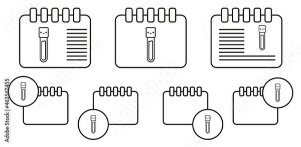 Fototapeta Blood simple vector icon in calender set illustration for ui and ux, website or mobile application