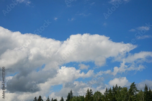 Fototapeta blue sky and clouds