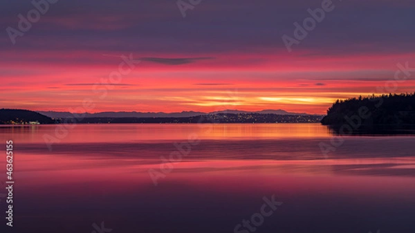 Obraz Sunrise puget sound 