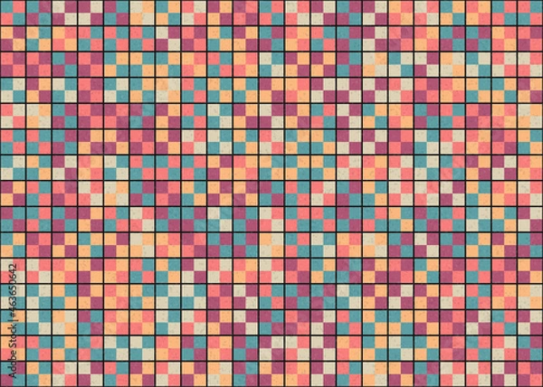 Fototapeta Abstract Geometric Pattern generative computational art illustration