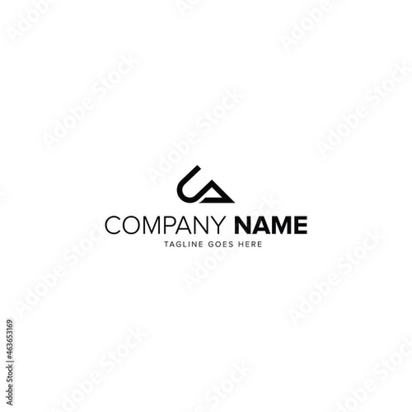 Obraz Initial letter A logo vector design template
